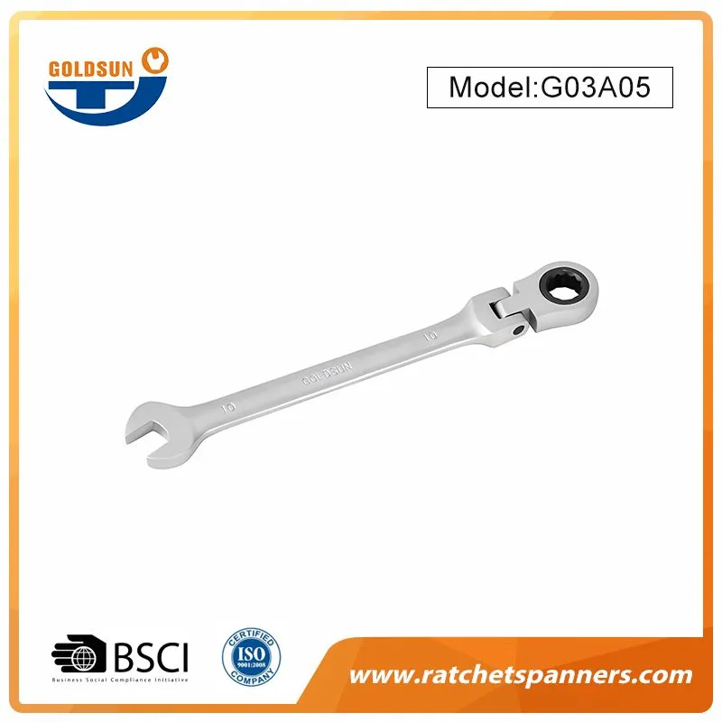 Cờ lê Ratchet đầu linh hoạt có thể xoay 180 độ