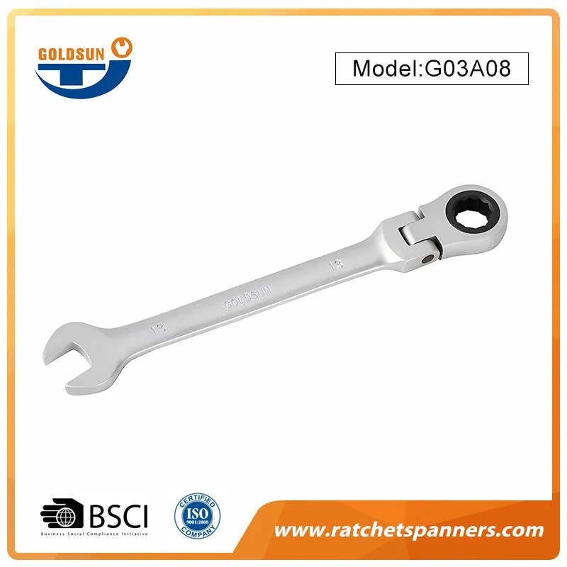 180 ° Rotation Flexible Head Ratchet Wrench
