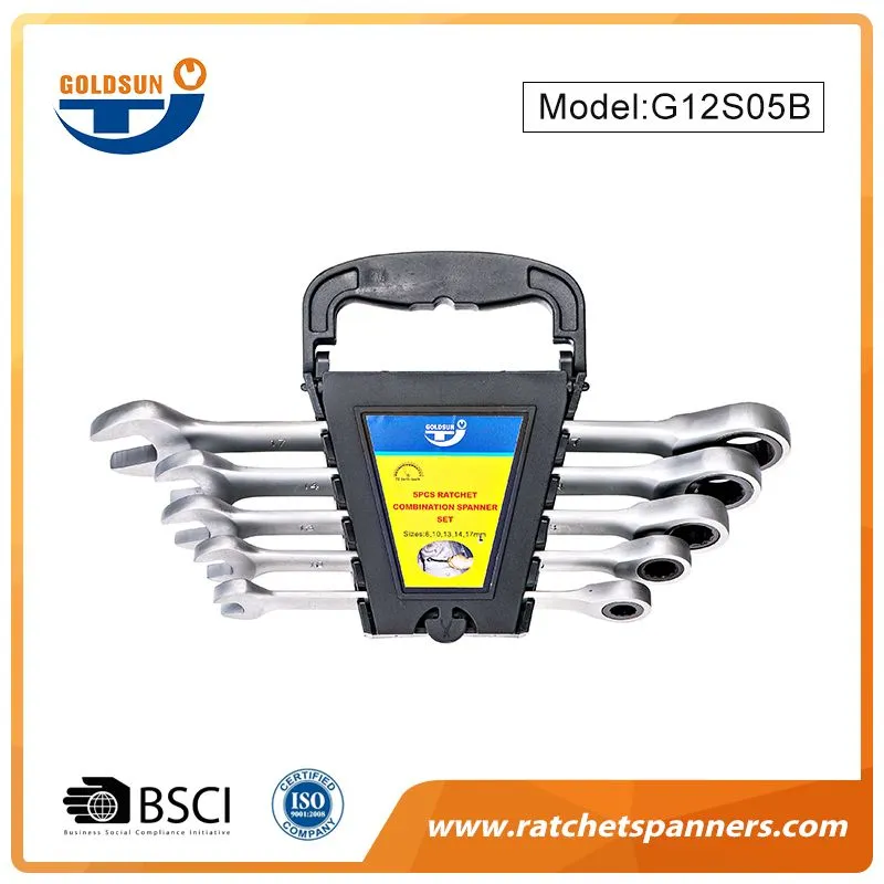 5pcs Ratchet Spanner Set