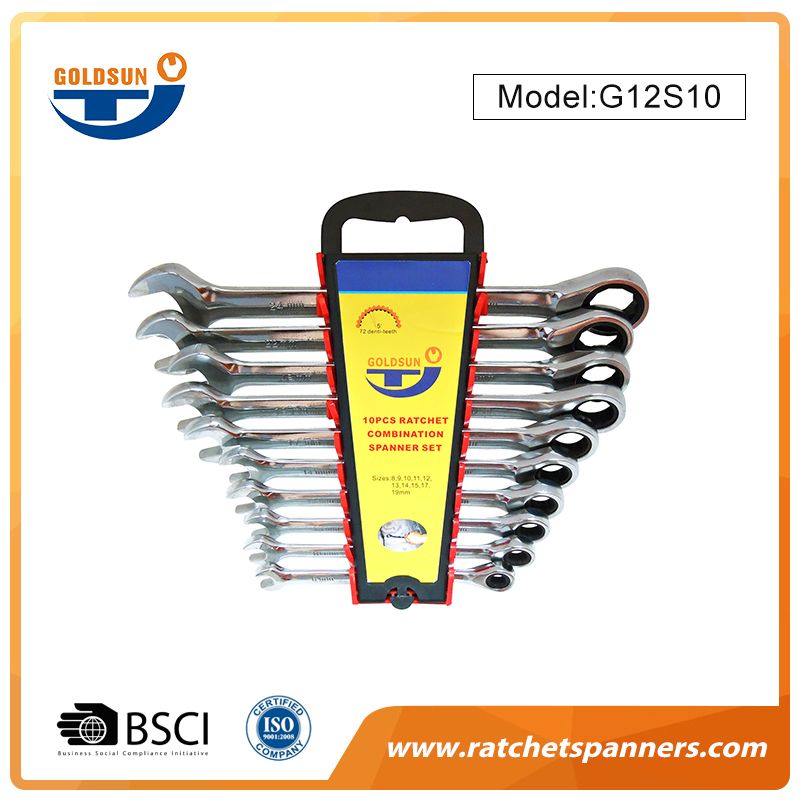 72-Tooth Gear Ratcheting Wrench Set
