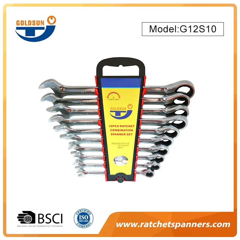 72-Tooth Gear Ratcheting Wrench Set