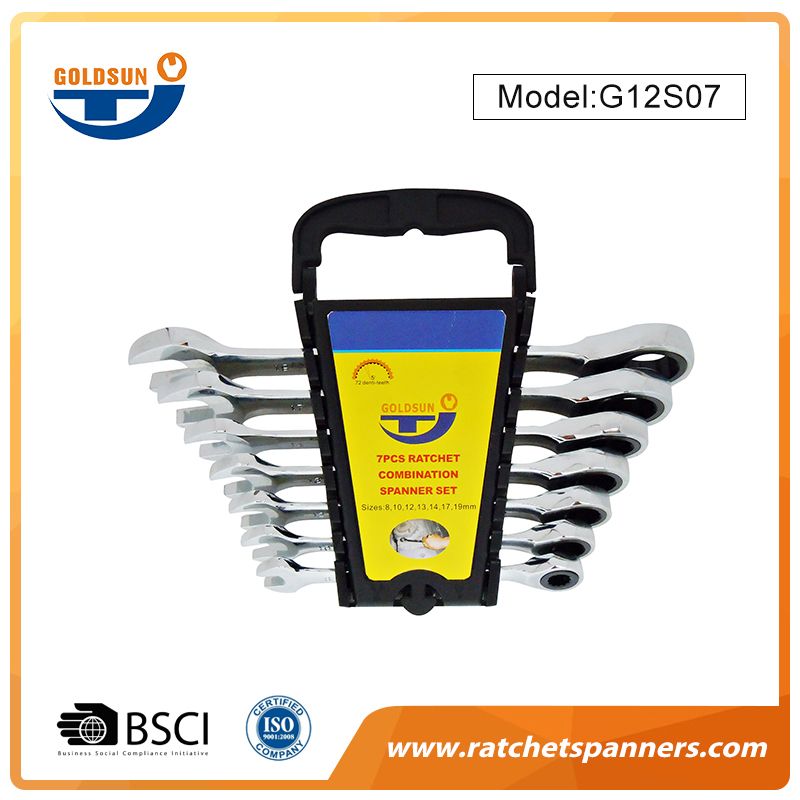 Combination Box End Ratcheting Wrench Set