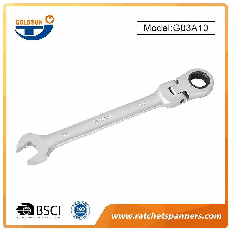 CRV Steel Flexible Ratchet Wrench