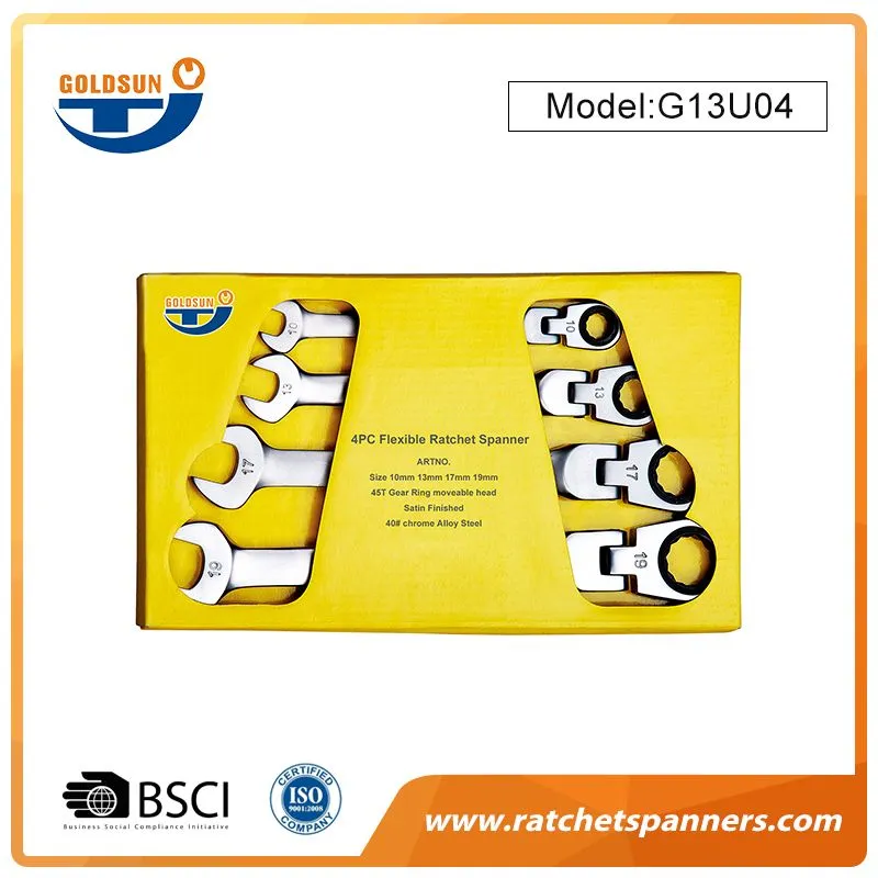 Flexible Ratchet Spanner Set