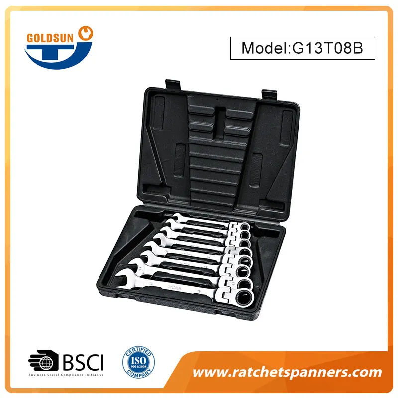 Ratchet Spanner Set with Tool Box