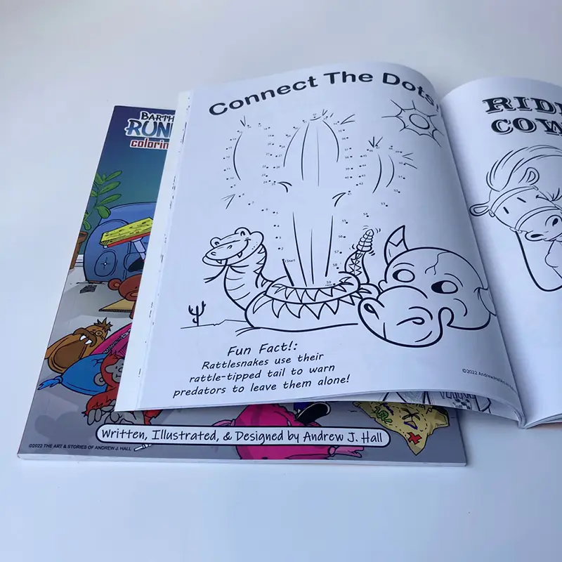 Impression de livres de dessin pour enfants