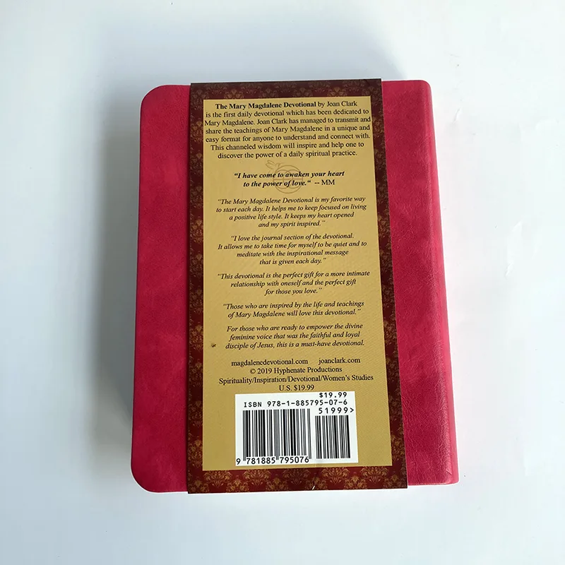 Impresión de cuadernos con cubierta de cuero