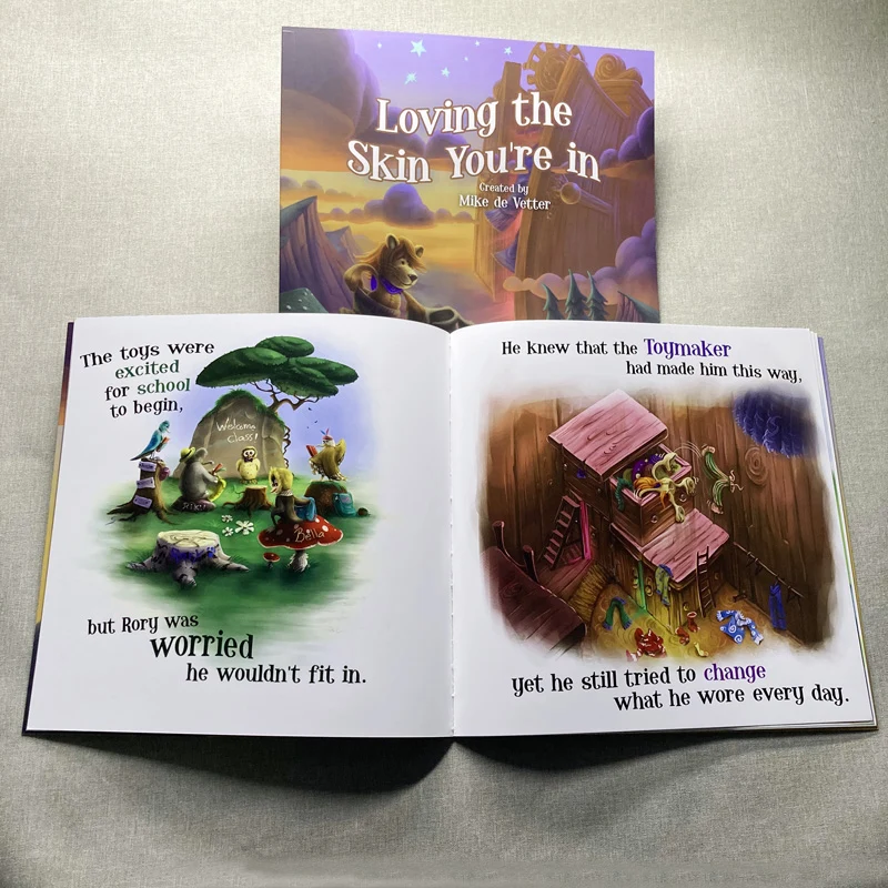 Paperback kinderverhaalboek afdrukken