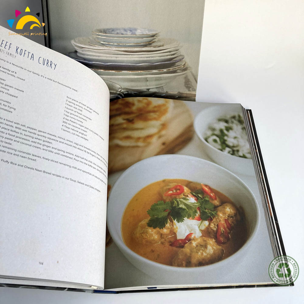 casebound recipe book cook book printing