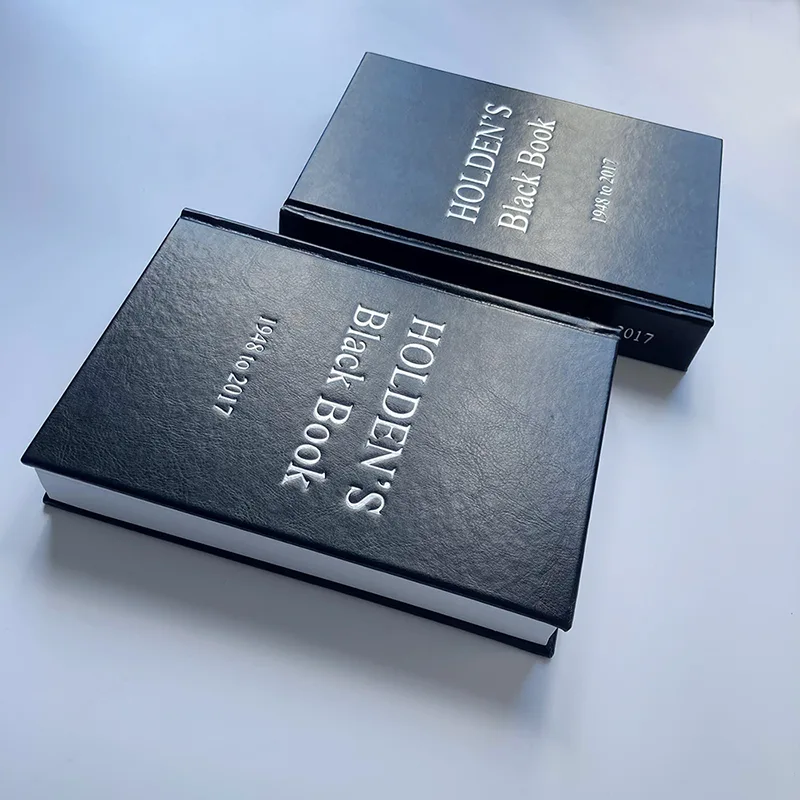 PU Leather Book Hardcover Black Book