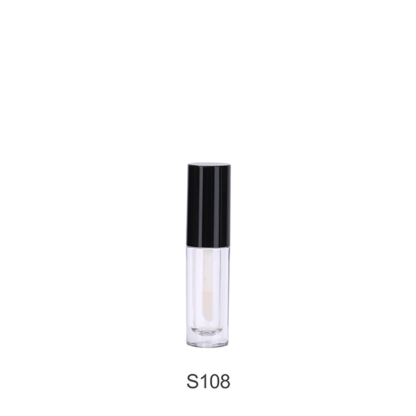 Mini tube vide de brillant à lèvres transparent