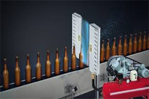Beverage bottle water removal air knife, canned assembly line blow dry air knife