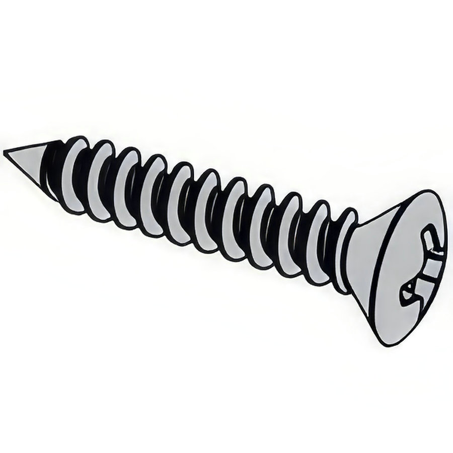 Cross-Recessed Raised Countersunk(oval) Head Tapping Screws
