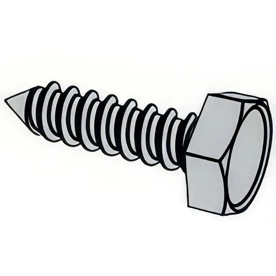 Hex Washer Head Tapping Screws - Type A Thread Forming [Table 40]