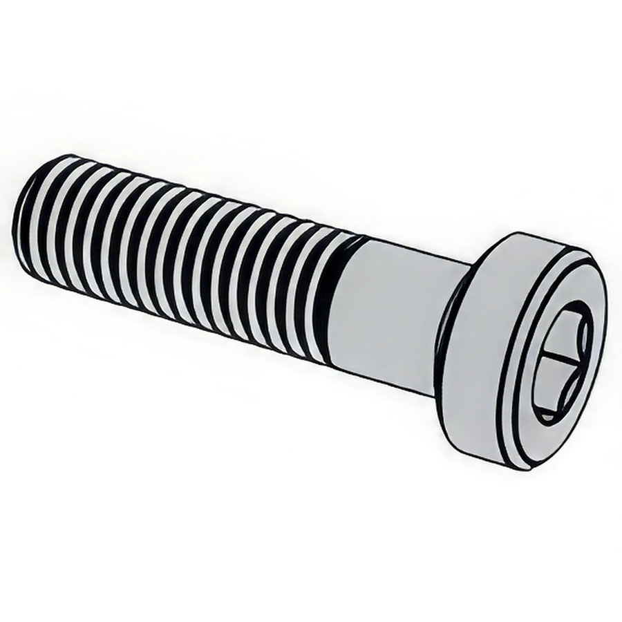 Hexagon Socket Head Cap Screws with Centre, with Low Head