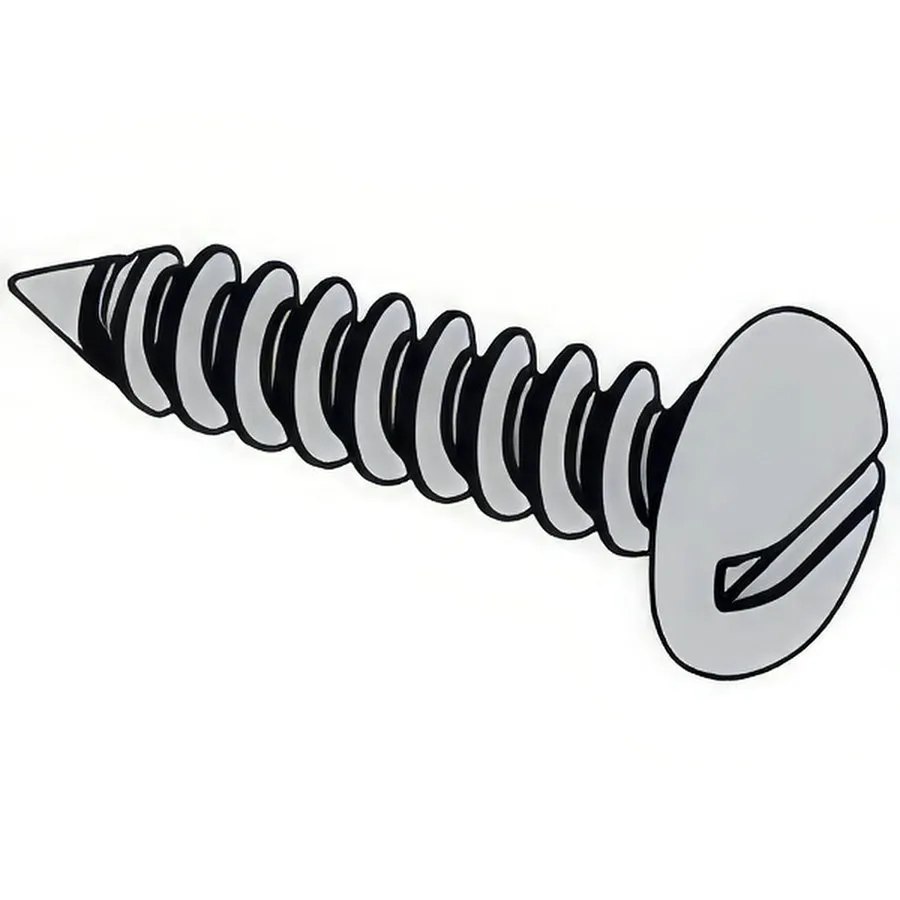 Slotted pan head tapping screws