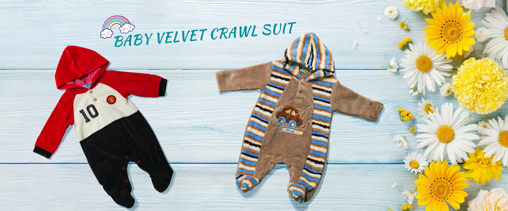 Fabbrica della Cina Baby Velvet Crawl Suit