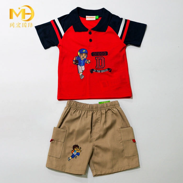 Boy's Knitted Top and Woven Pants Casual Suit