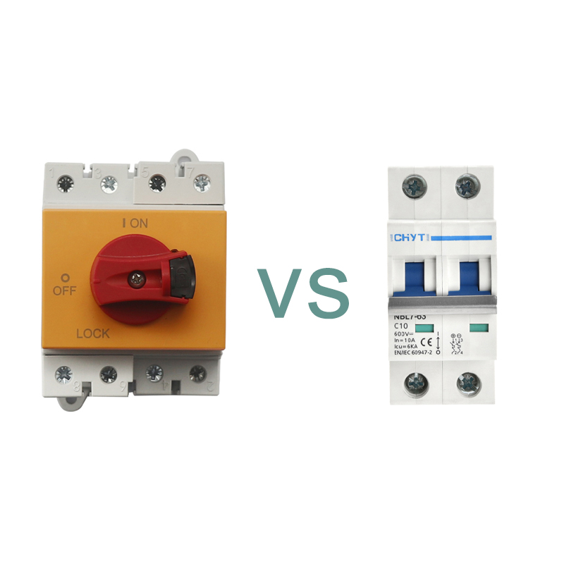 The difference between isolation switches and circuit breakers