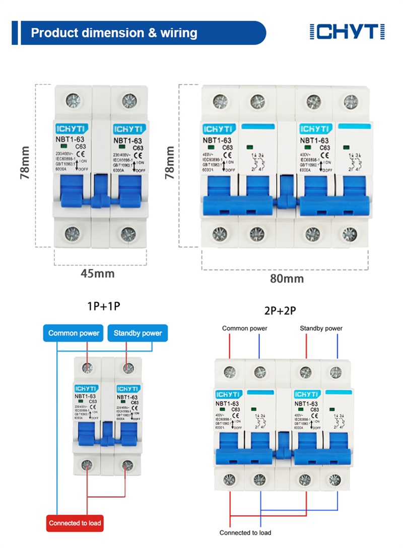 Interlock Mcb Switch Circuit Breaker
