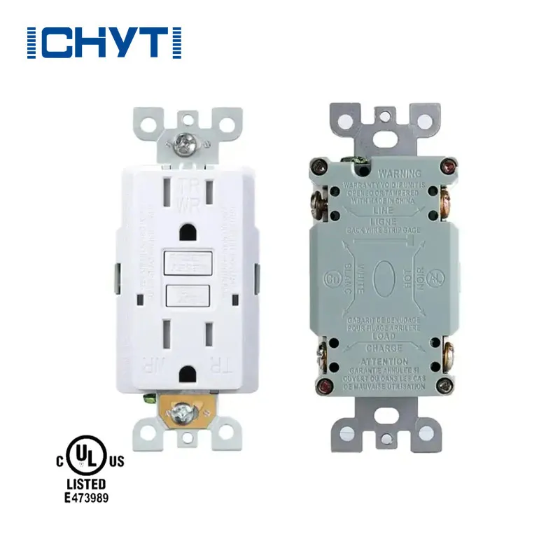 Tomada Gfci moderna para design doméstico