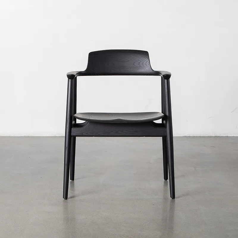 Replica Black Wood Kisaragi Dining Armchair