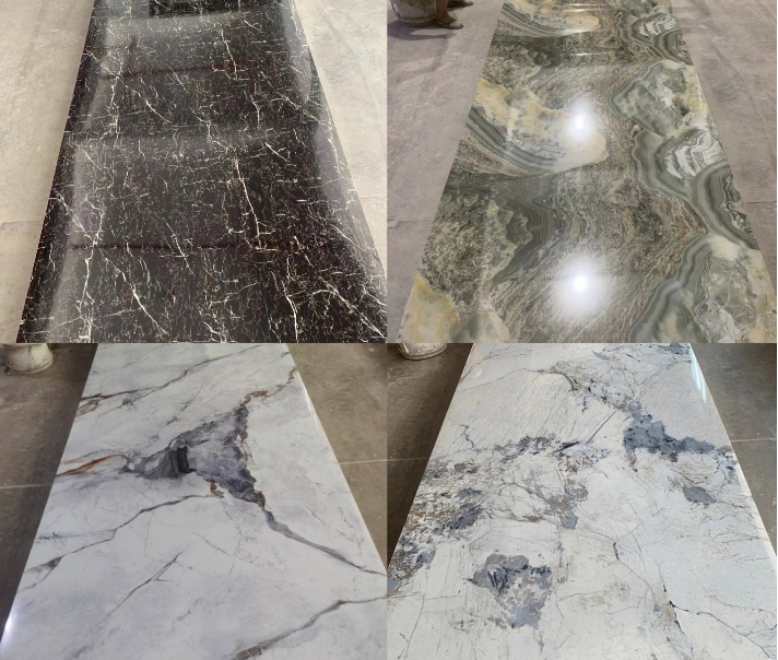 high glossy 1220x2440mm pvc marble uv sheet