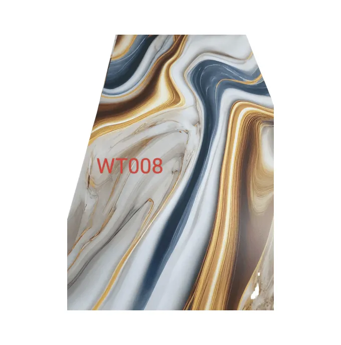 3mm PVC marble laminated sheet UV Marble Board For Kitchen Bathroom Living Room