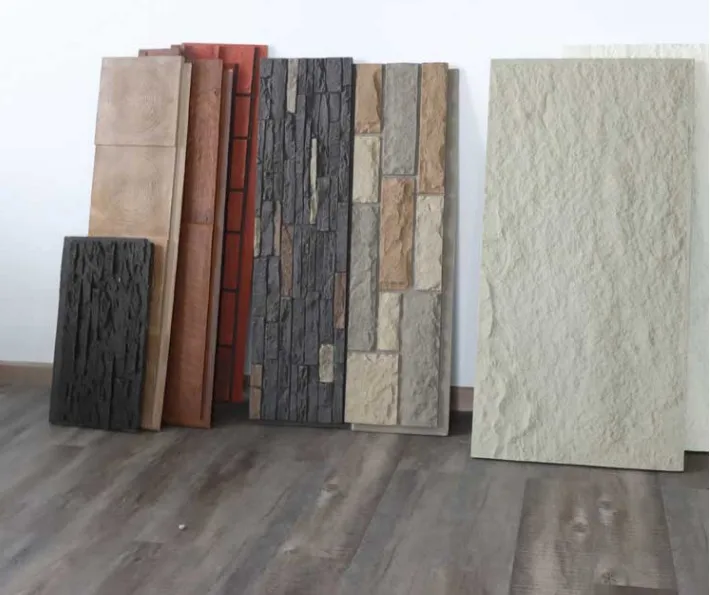 ဆောက်လုပ်ရေးပစ္စည်းများ Faux Pu Stone Panel