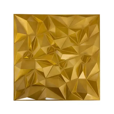 Zlaté zrcadlo 3D dekorativní nástěnné panely