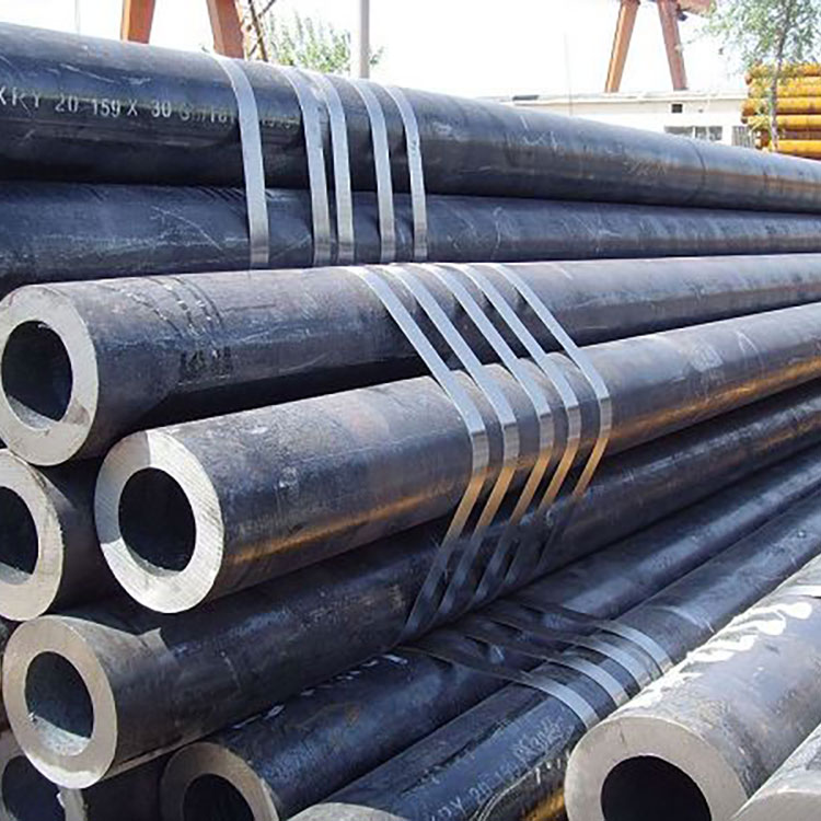What type of steel is used in pipe piles?
