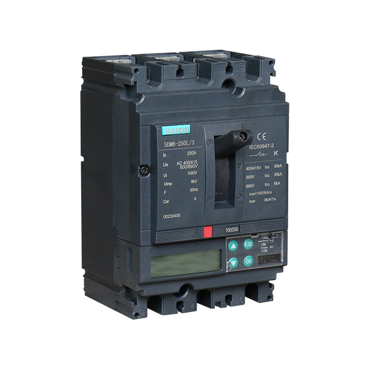 250A Molded Case Circuit Breaker with LCD Display