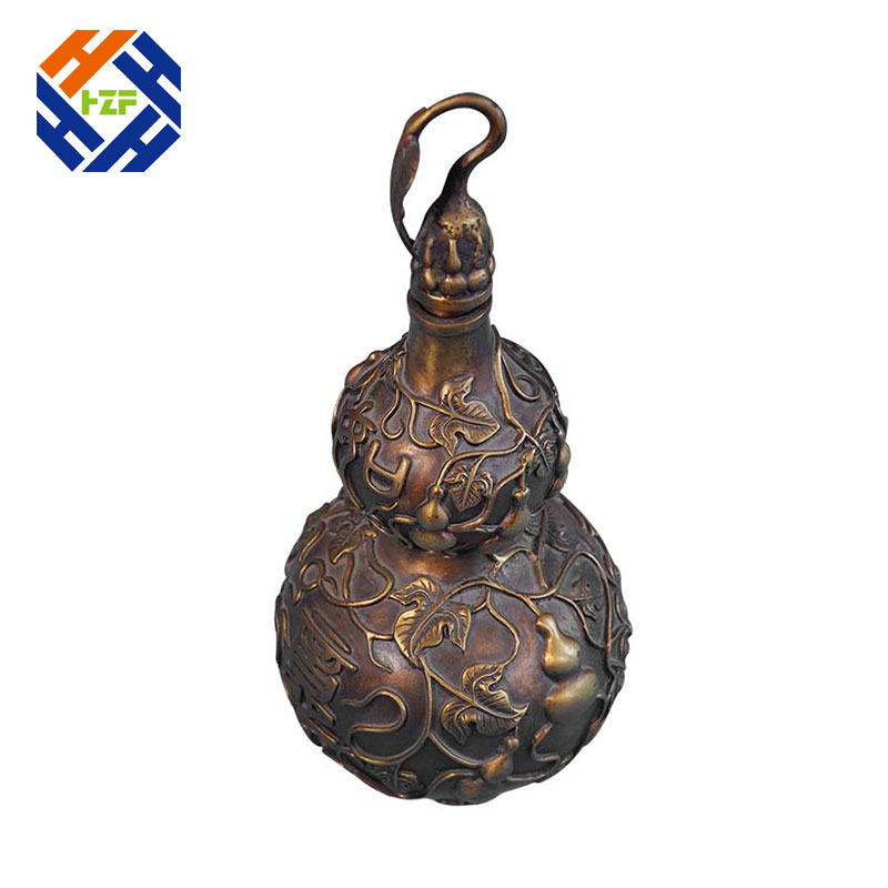 Red Copper Hollow Gourd Brass Casting Gift