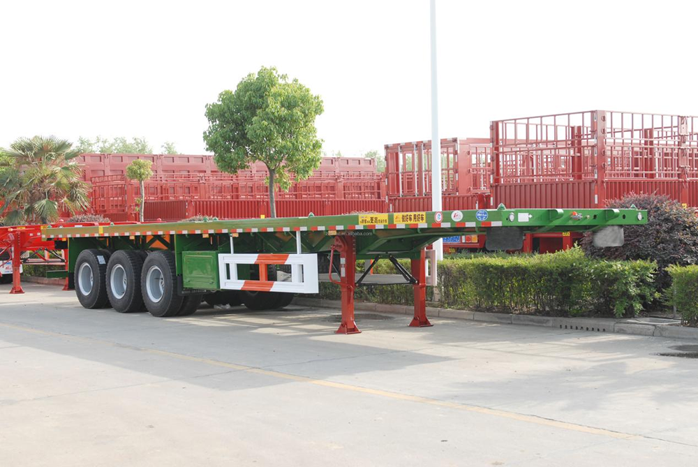 Fabricants et usine de remorques à plat pour conteneurs à 3 essieux de 40  pieds en Chine - Prix - SINOTRUCK