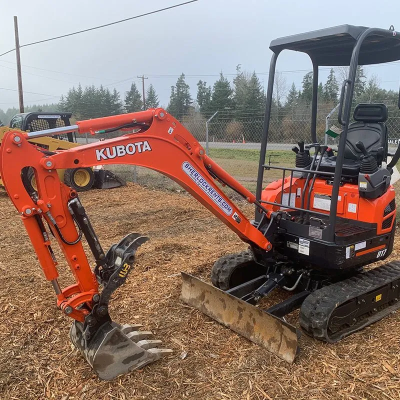 تستخدم حفارة Rxcavator Kubota KX155