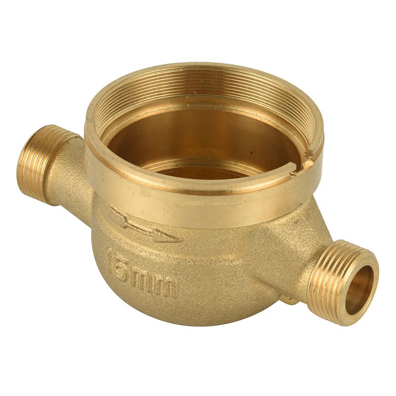 Brass water meter body