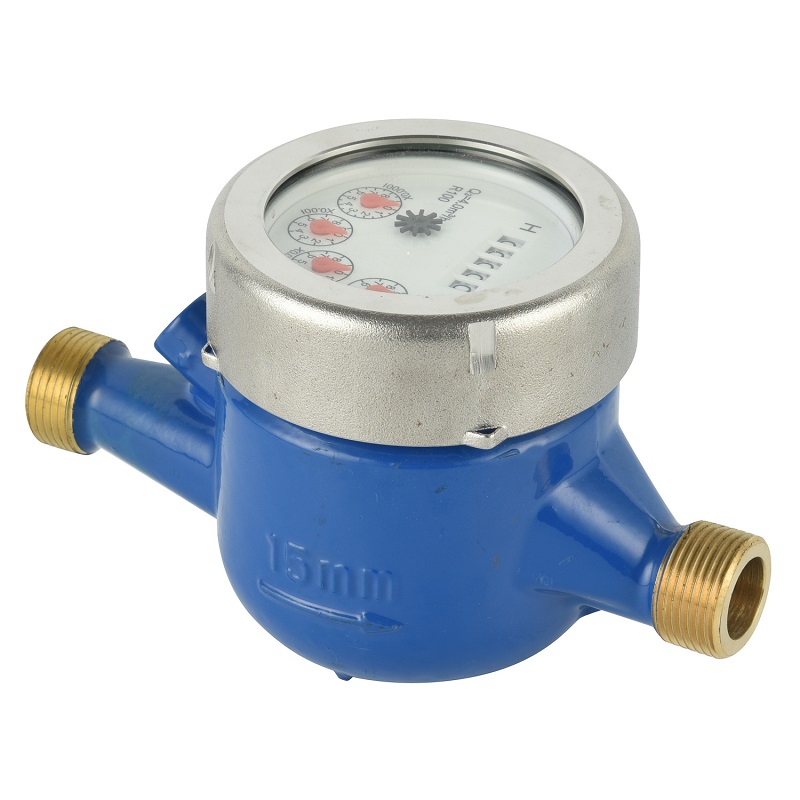 IP68 Copper Seal Register Cup Multi Jet Dry Type Plastic mechanical Brass Water Meter ISO4064 Standard