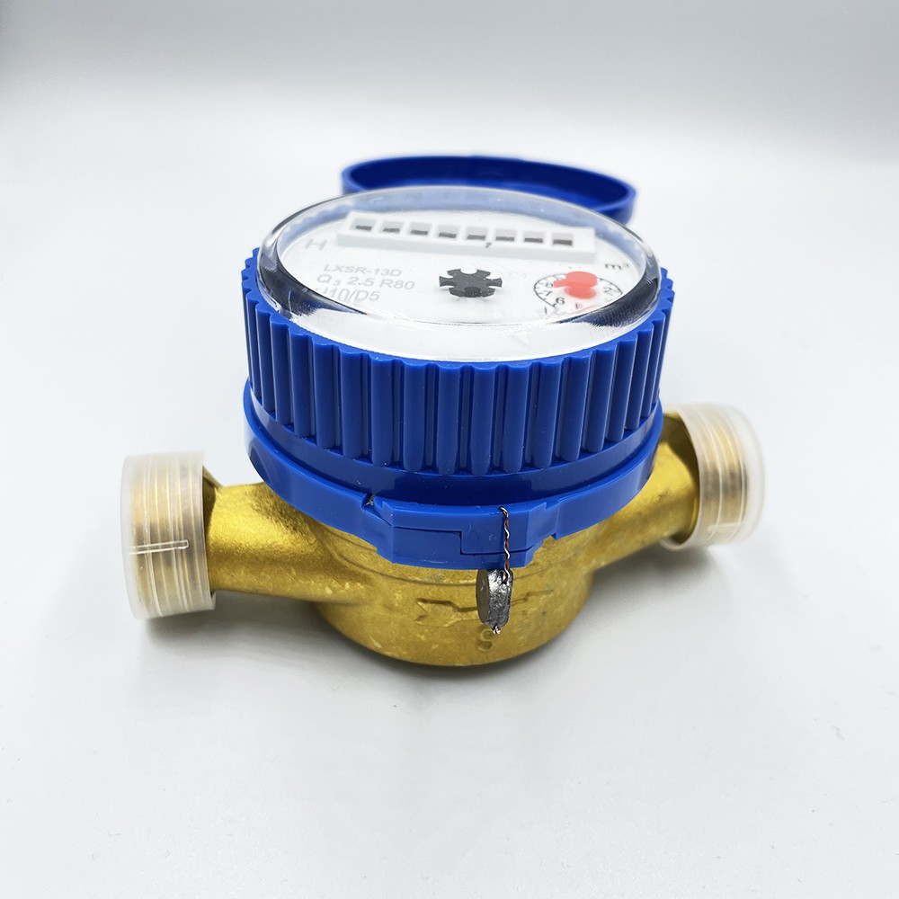 Professional Custom Single Jet Dry Type Brass Material Cold Water Flow Meters for Euro Market