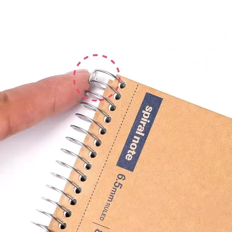 Reliure à fil unique et poinçonneuse pour cahier d'exercices avec crochet