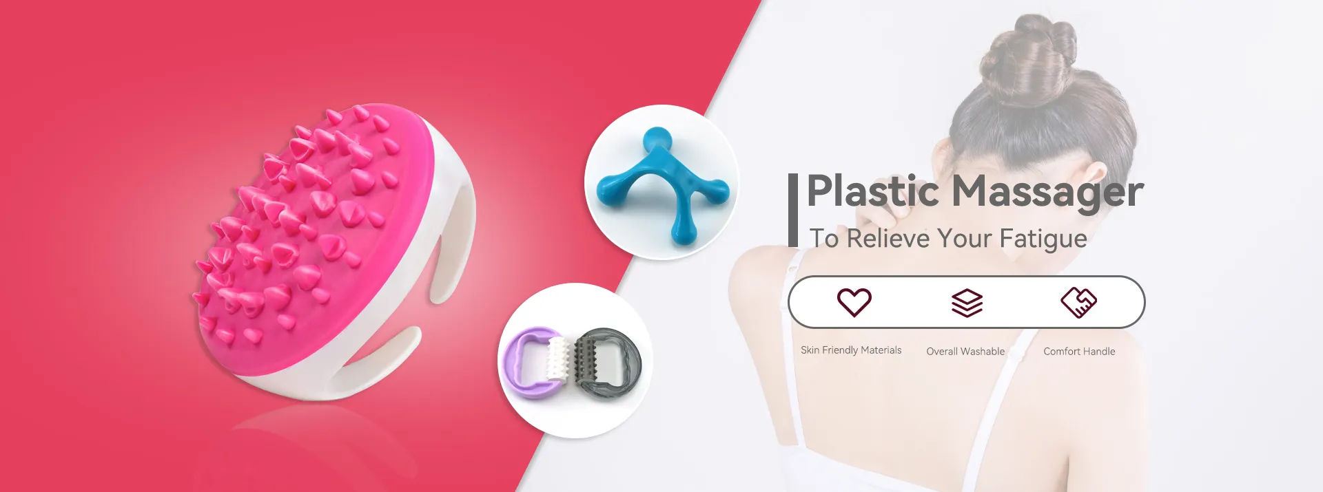 Fabricantes y proveedores de cepillos de masaje de plástico