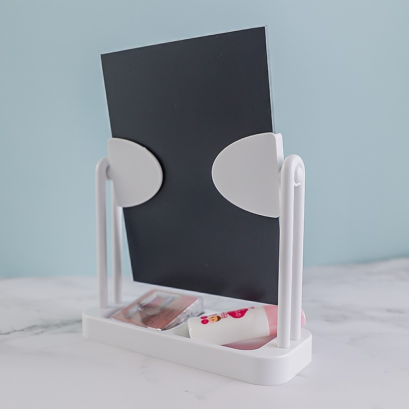 Plastic Desktop Rectangular Portable Mirror