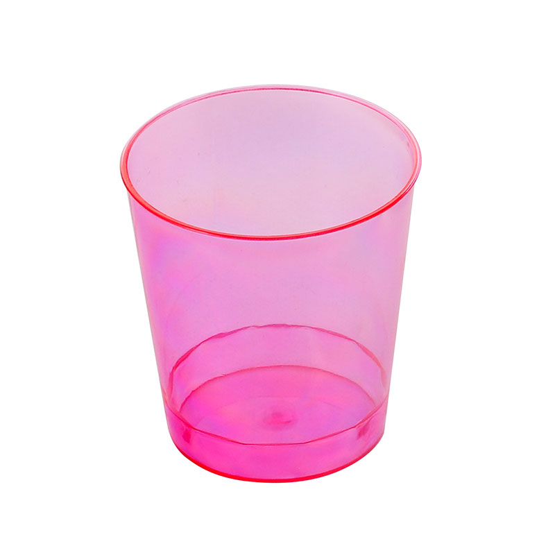 Gennemsigtig farve plastik Shot Cup