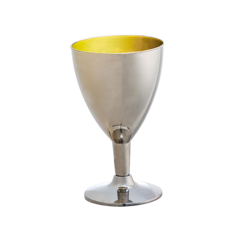 Glossy Metallic Plastic Mushroom Cup