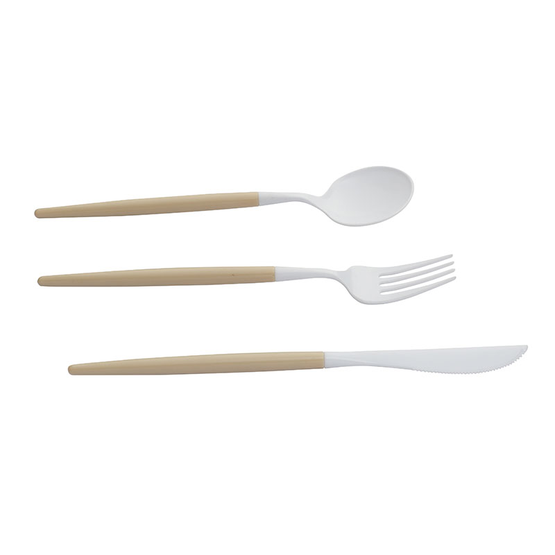 Solid Plastic 2 Sections Cutlery