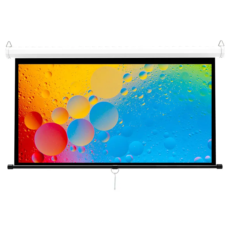 100 Inch Manual Projector Screen 16:9 HD