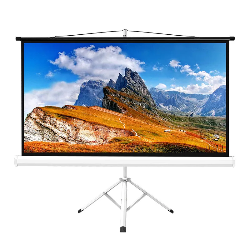 Statiefstandaard 100 inch 4K HD 16:9 mobiel projectorscherm