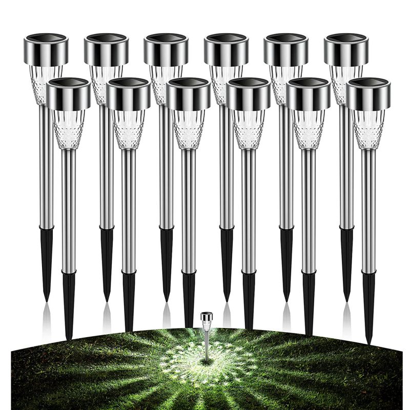 Outdoor Stainless Led Solar Courtyard Garden Pathway Light