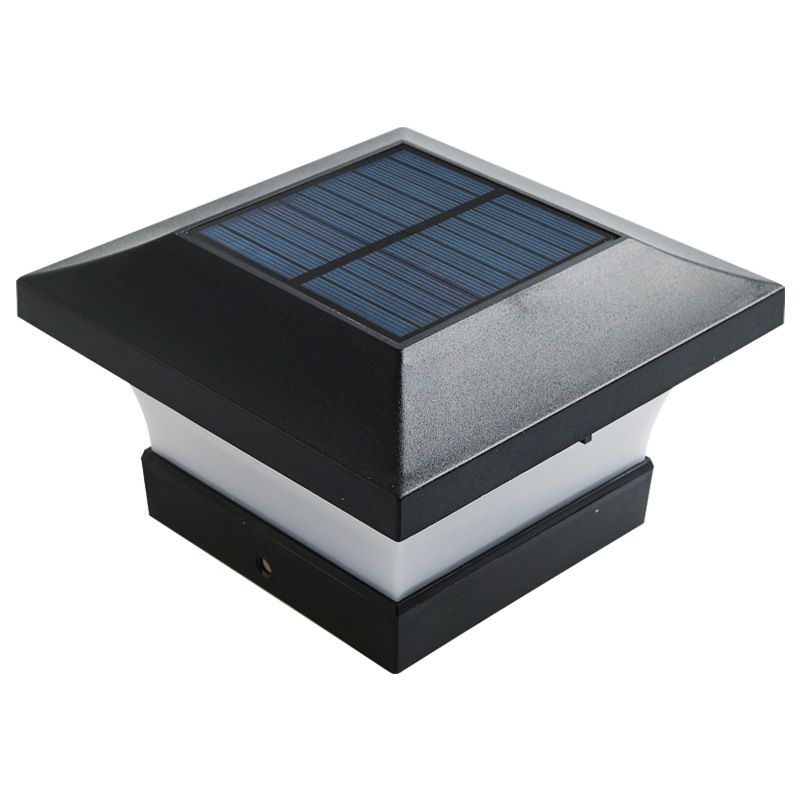 Luz de pilar de columna de energía solar LED impermeable al aire libre 12
