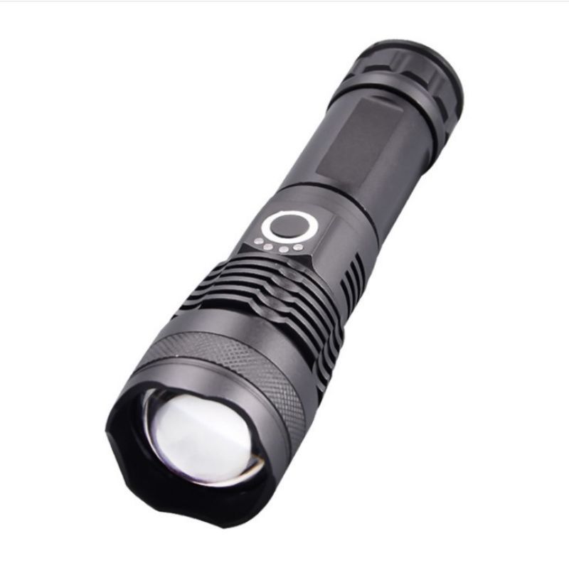Novo item USB recarregável liga de alumínio zoom LED lanternas fortes à prova d'água ao ar livre
