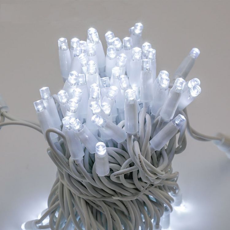 Outdoor IP65 Waterproof Antifreezing 10M 100 LED Rubber Christmas String Fairy Light